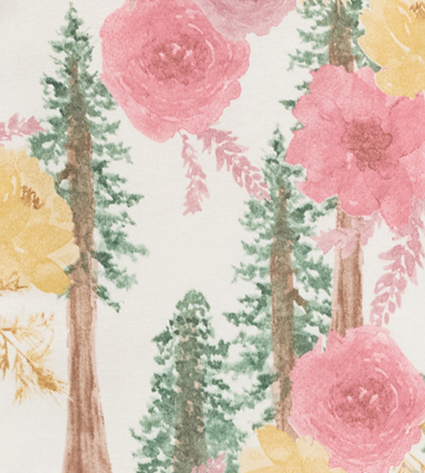 Redwood Floral Organic Cotton Pajamas