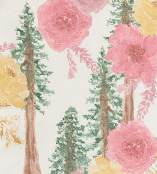 Redwood Floral Organic Cotton Pajamas