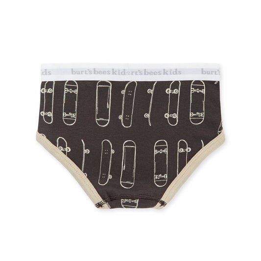 Guitars & Skateboards Organic Cotton Toddler Boy Underwear 5 Pack