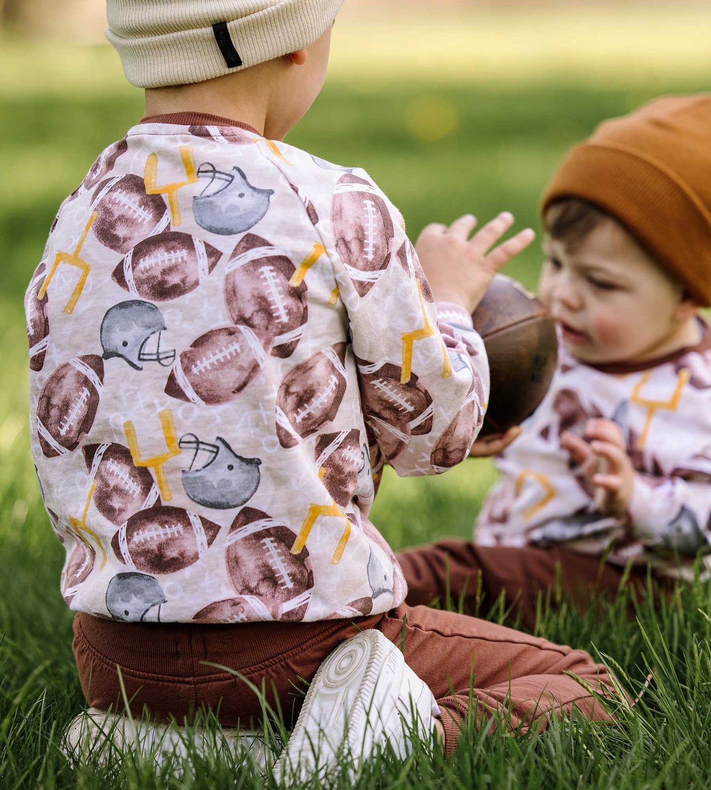 Football Season Organic Sweatshirt and Pants Set
