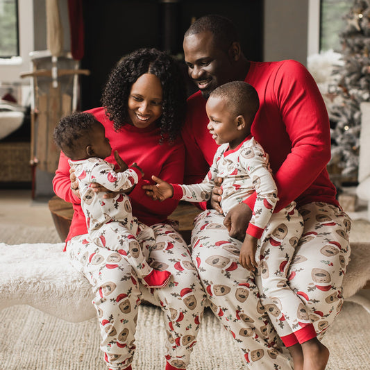 Guide My Sleigh Matching Organic Cotton Men's Pajamas