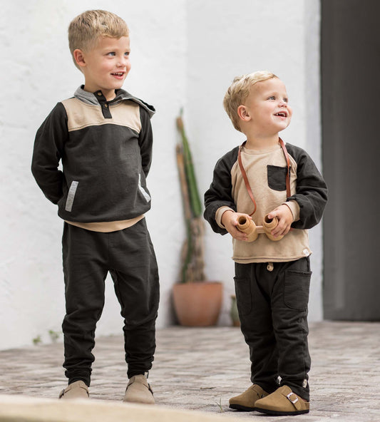 Organic Cotton Color Blocked Set