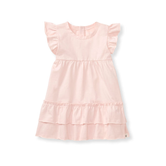 Organic Cotton Ruffle Pink Dress