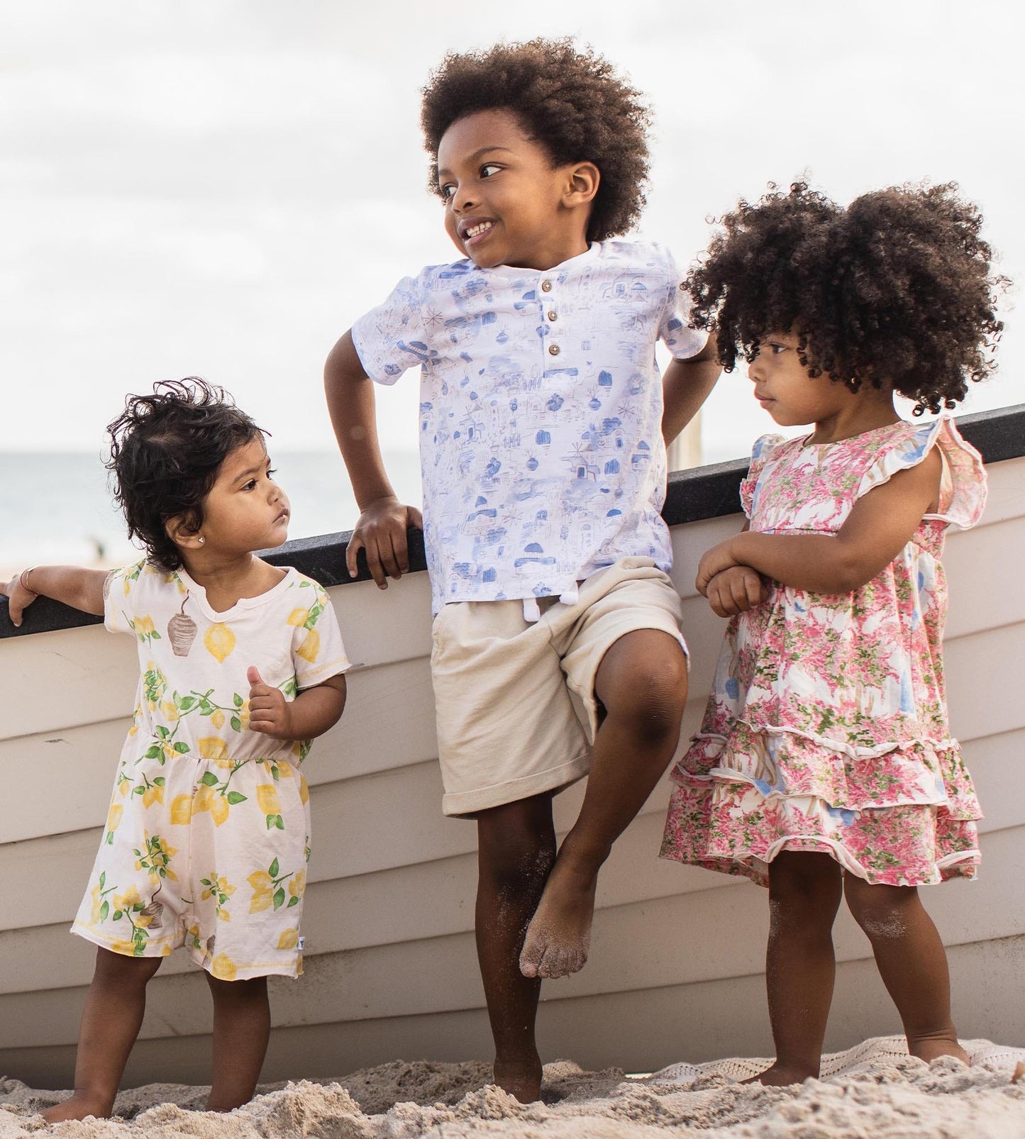 Santorini Organic Boy Top & Shorts Set