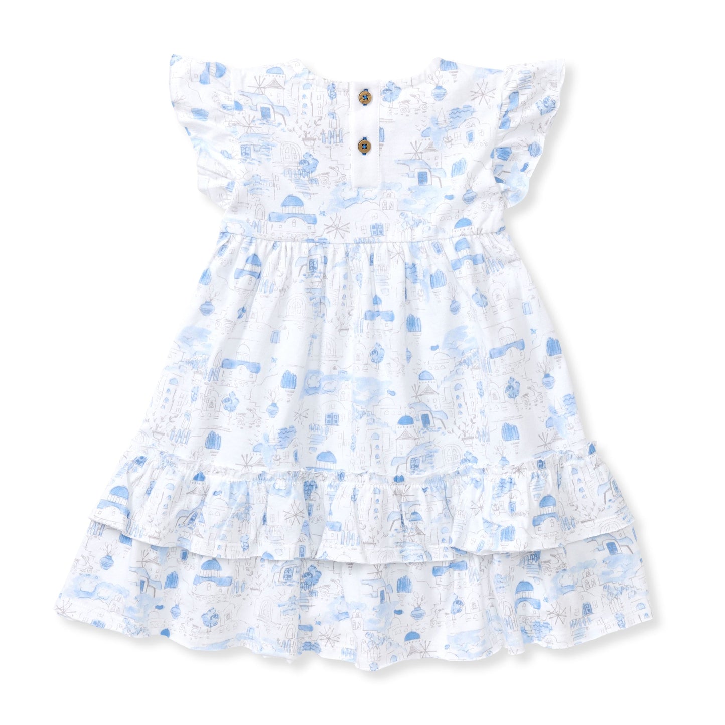 Santorini Organic Cotton Girl Dress