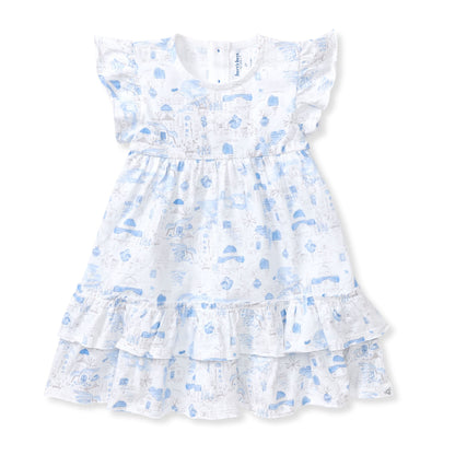 Santorini Organic Cotton Girl Dress