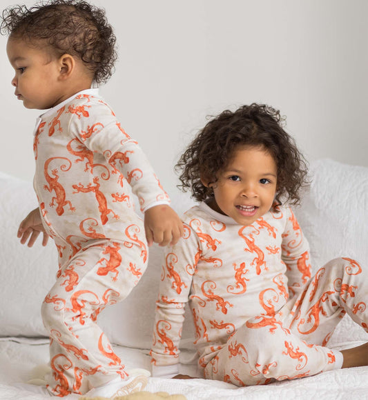 Watercolor Gecko Organic Cotton Sleep & Play