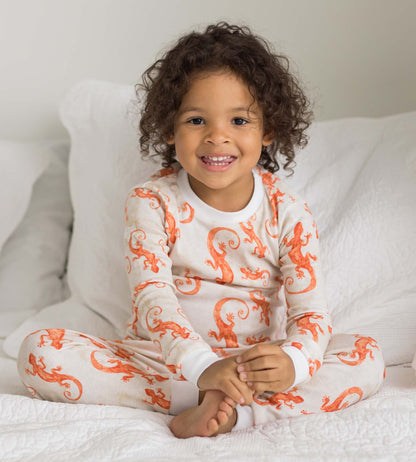 Watercolor Gecko Organic Cotton Sleep & Play