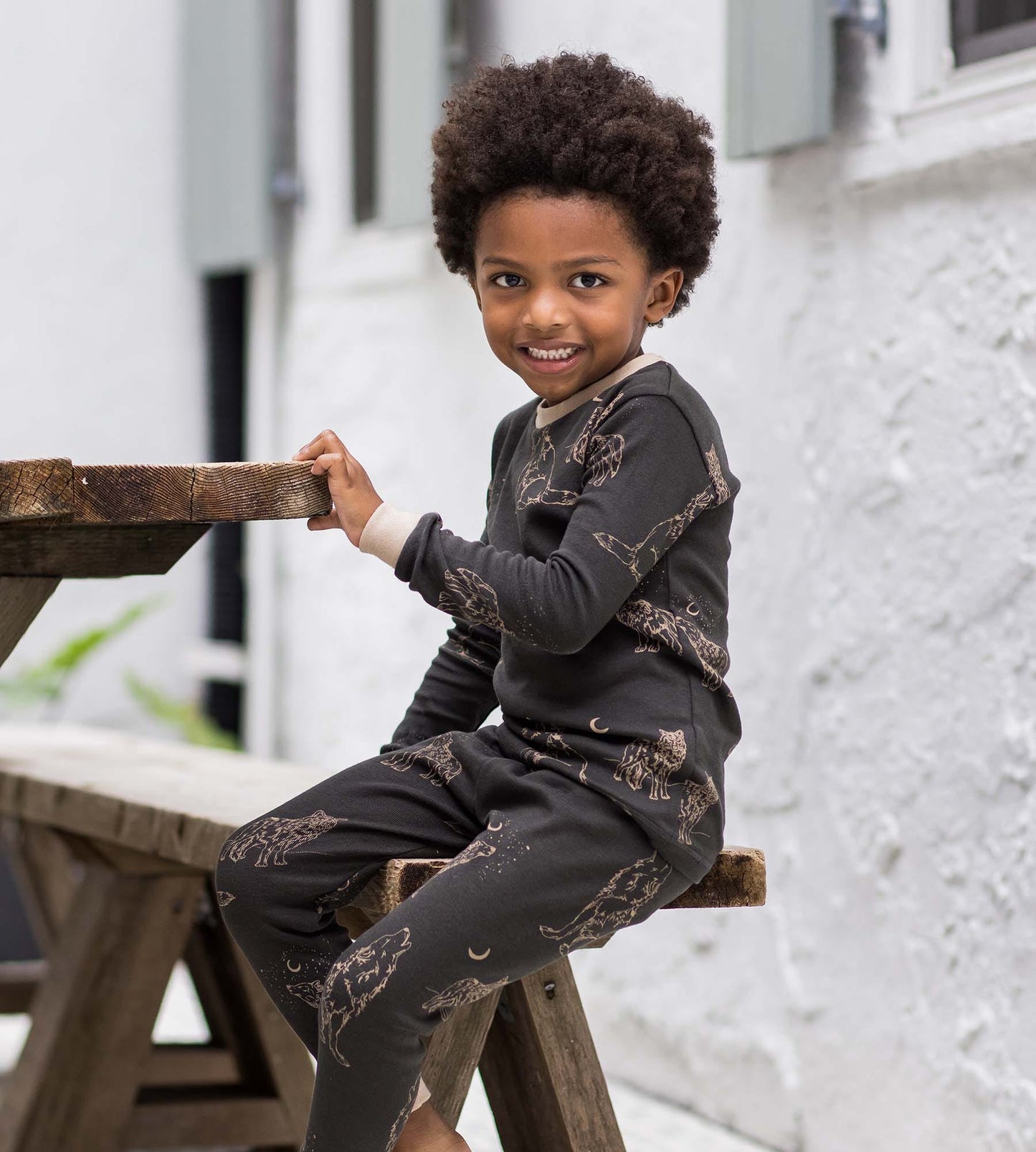 Wolf Pack Organic Cotton 2-Piece Pajamas