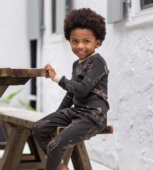 Wolf Pack Organic Cotton 2-Piece Pajamas