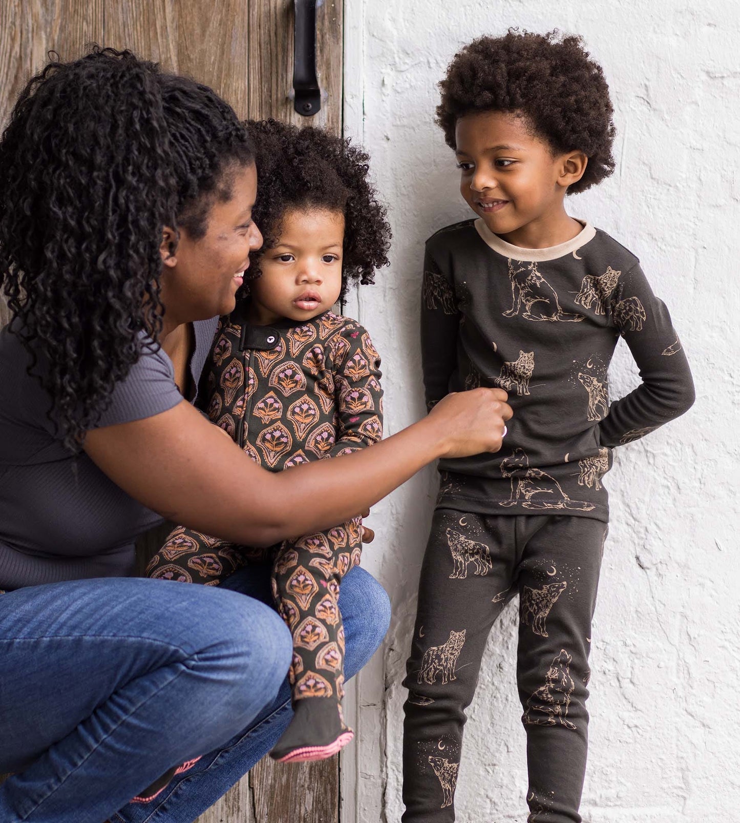 Wolf Pack Organic Cotton 2-Piece Pajamas