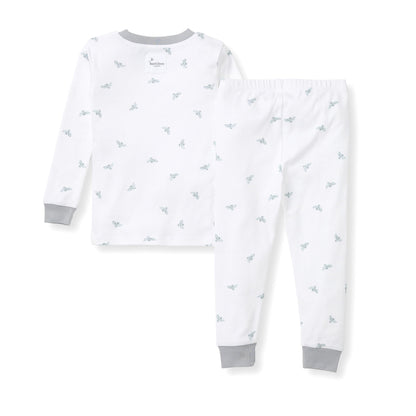 Golden Bee Organic Cotton Two-Piece Pajamas - Quarry