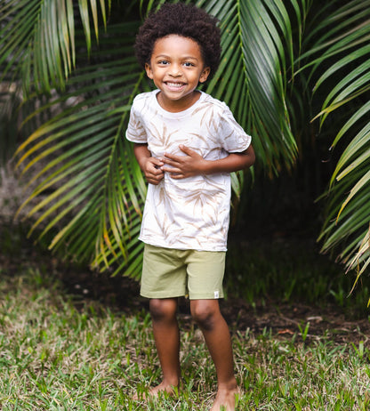 Shady Palms Organic Boy Top & Shorts Set