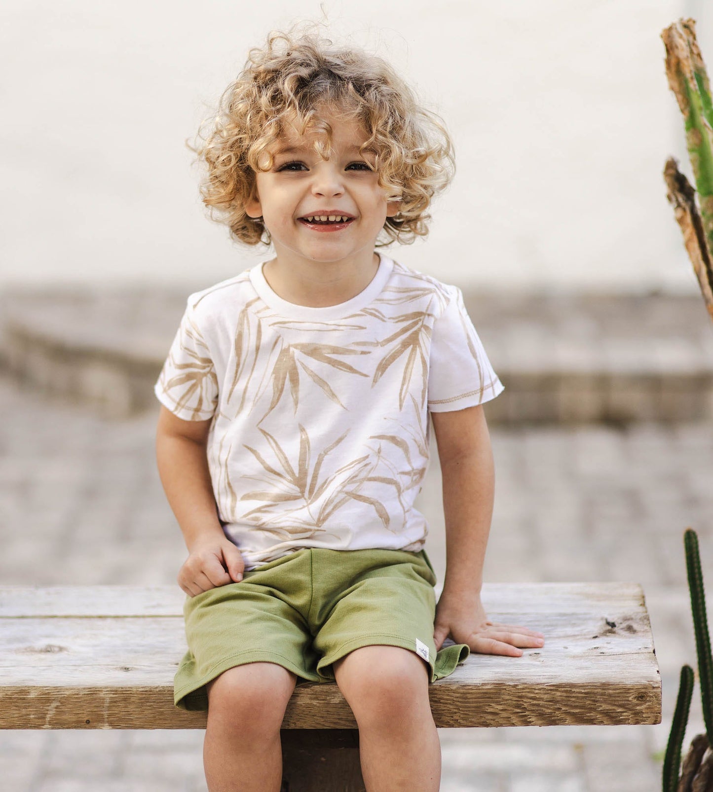 Shady Palms Organic Boy Top & Shorts Set