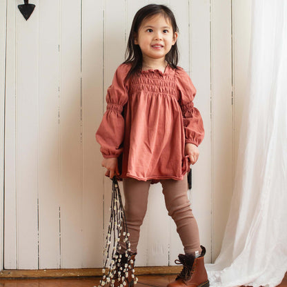 Smocked Organic Tunic & Pants Set
