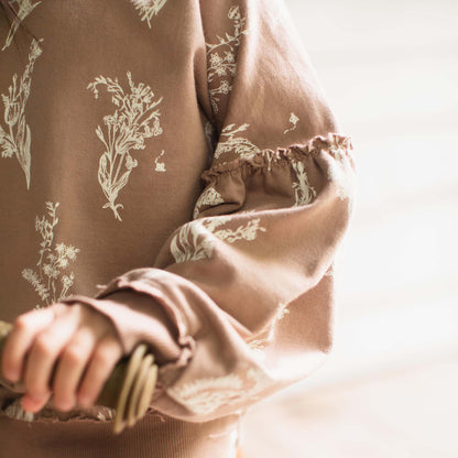 Little Wild Flower Sweatshirt & Pants Set