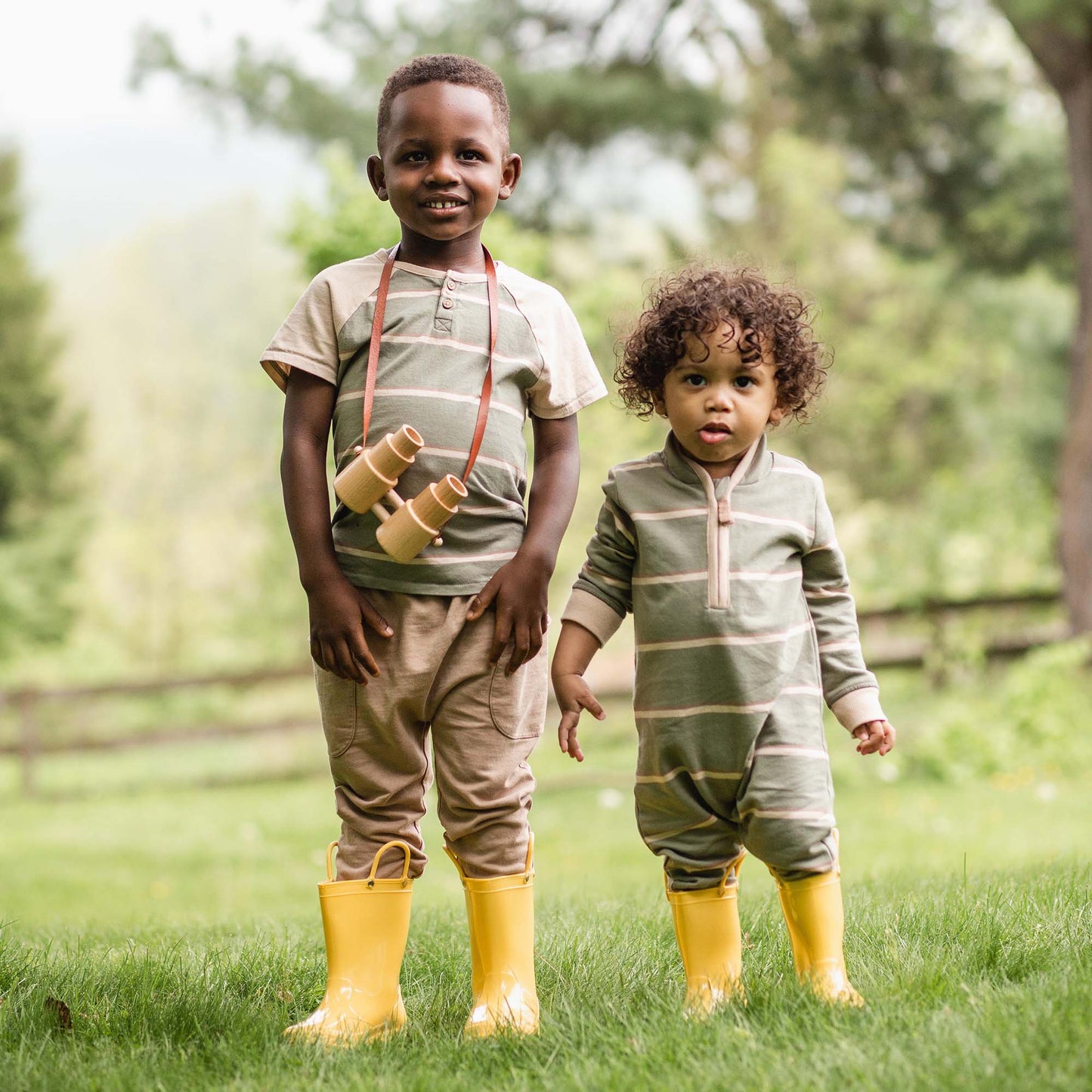 Holland Stripe Organic Boy Tee & Pants Set