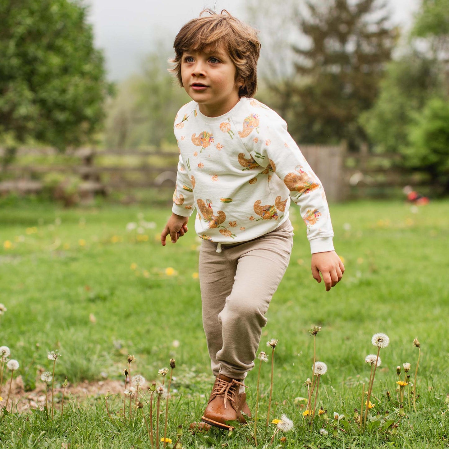 Happy Harvest Boy Sweatshirt & Pants Set