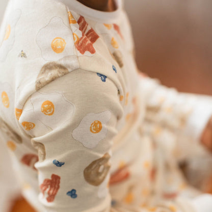 Eggs & Coffee Organic Two-Piece Pajamas 2 Pack