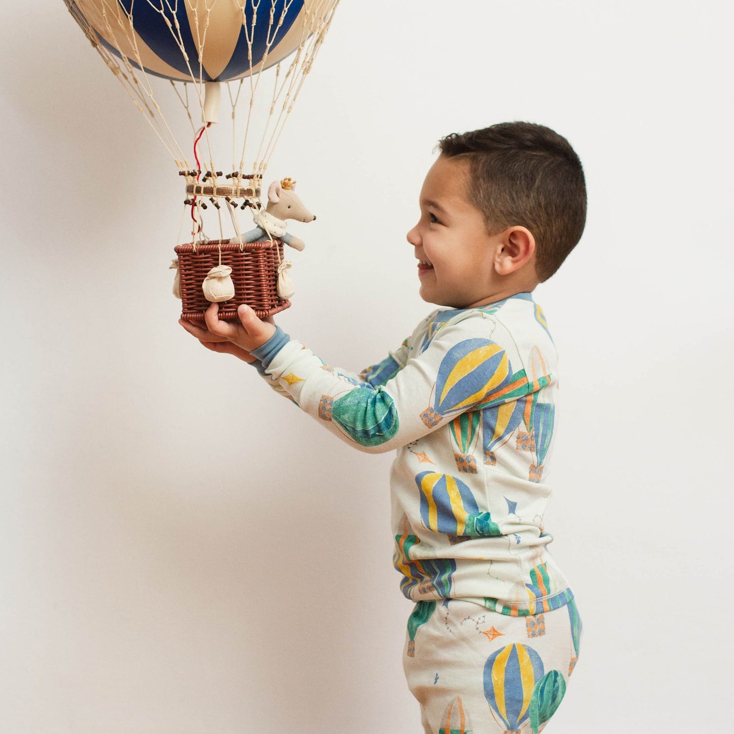 Hot Air Balloon Festival Organic Two-Piece Pajamas