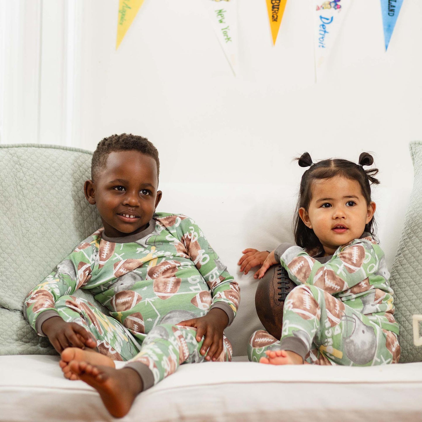 Touchdown Organic Two-Piece Pajamas