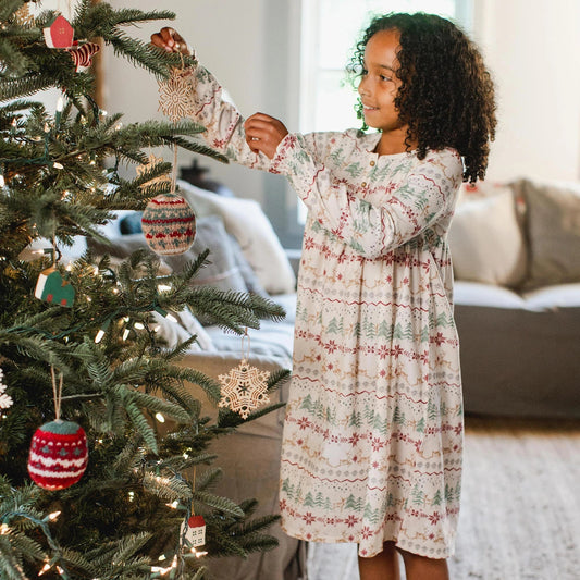 Magical Forest Fair Isle Flannel Nightgown