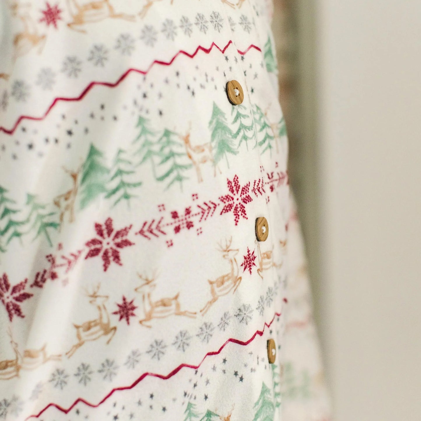Magical Forest Fair Isle Flannel Two-Piece Pajamas