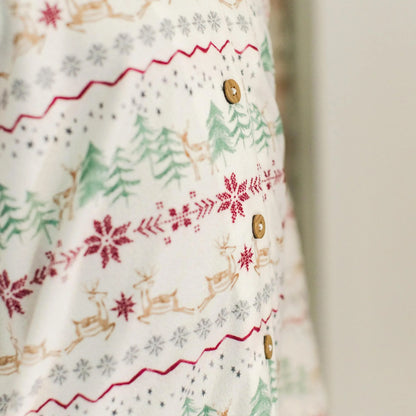 Magical Forest Fair Isle Flannel Two-Piece Pajamas