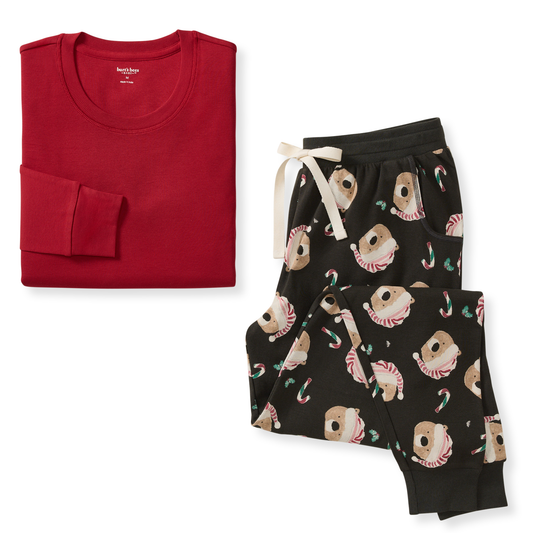 Candy Cane Bears Matching Family Pajamas