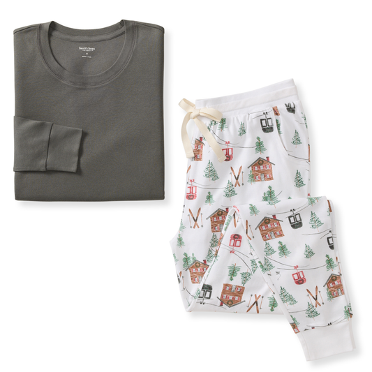 Ski The Alps Matching Family Pajamas