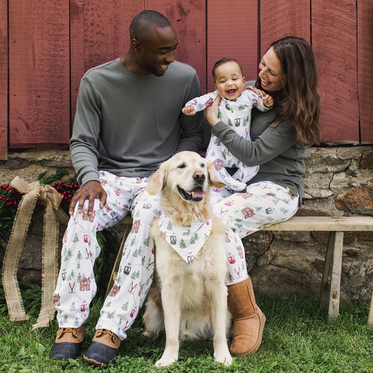 Ski The Alps Matching Family Pajamas