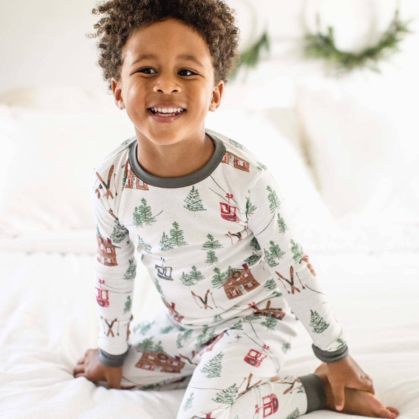 Ski The Alps Matching Family Pajamas