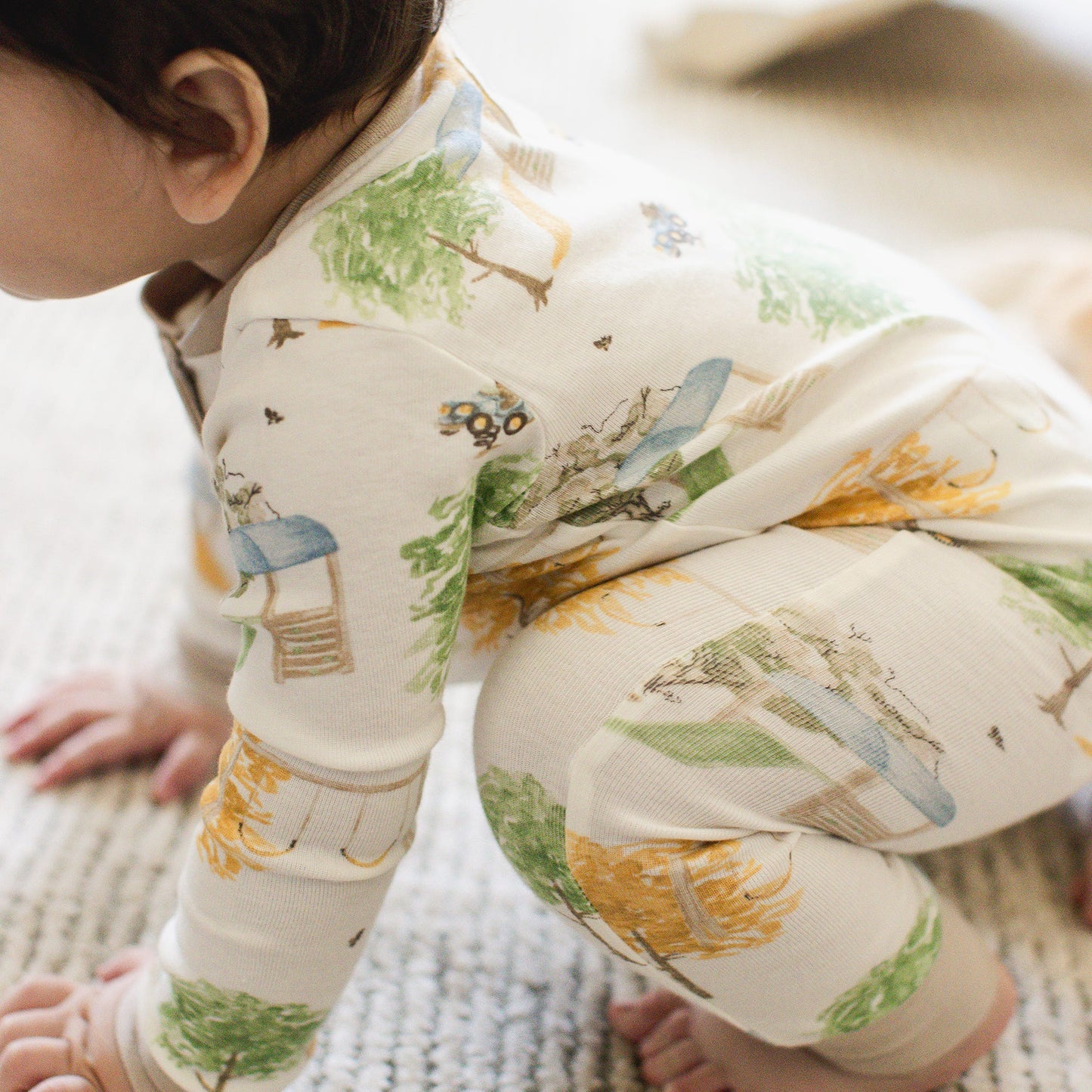 At The Playground Short Sleeve Two-Piece Pajamas