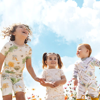 At The Playground Short Sleeve Two-Piece Pajamas