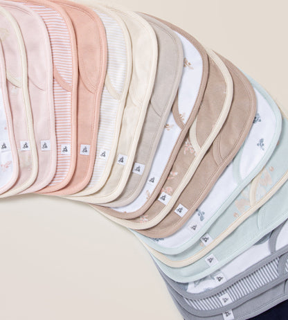 Golden Bee Organic Cotton Baby Bibs 5 Pack
