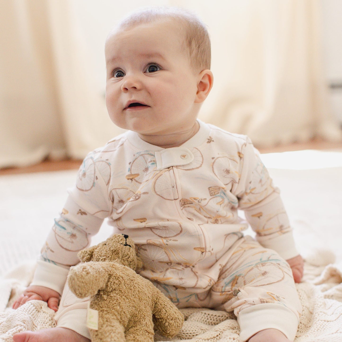 Bicycles Short Sleeve Two-Piece Pajamas
