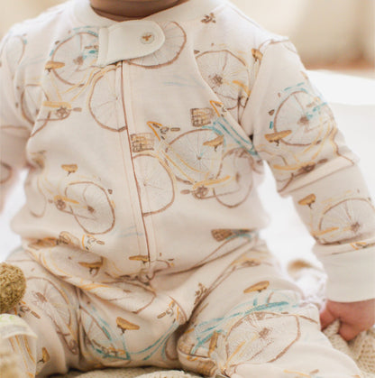 Bicycles Short Sleeve Two-Piece Pajamas