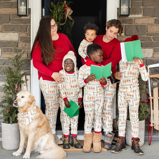 Sweet Carolers Matching Family Pajamas
