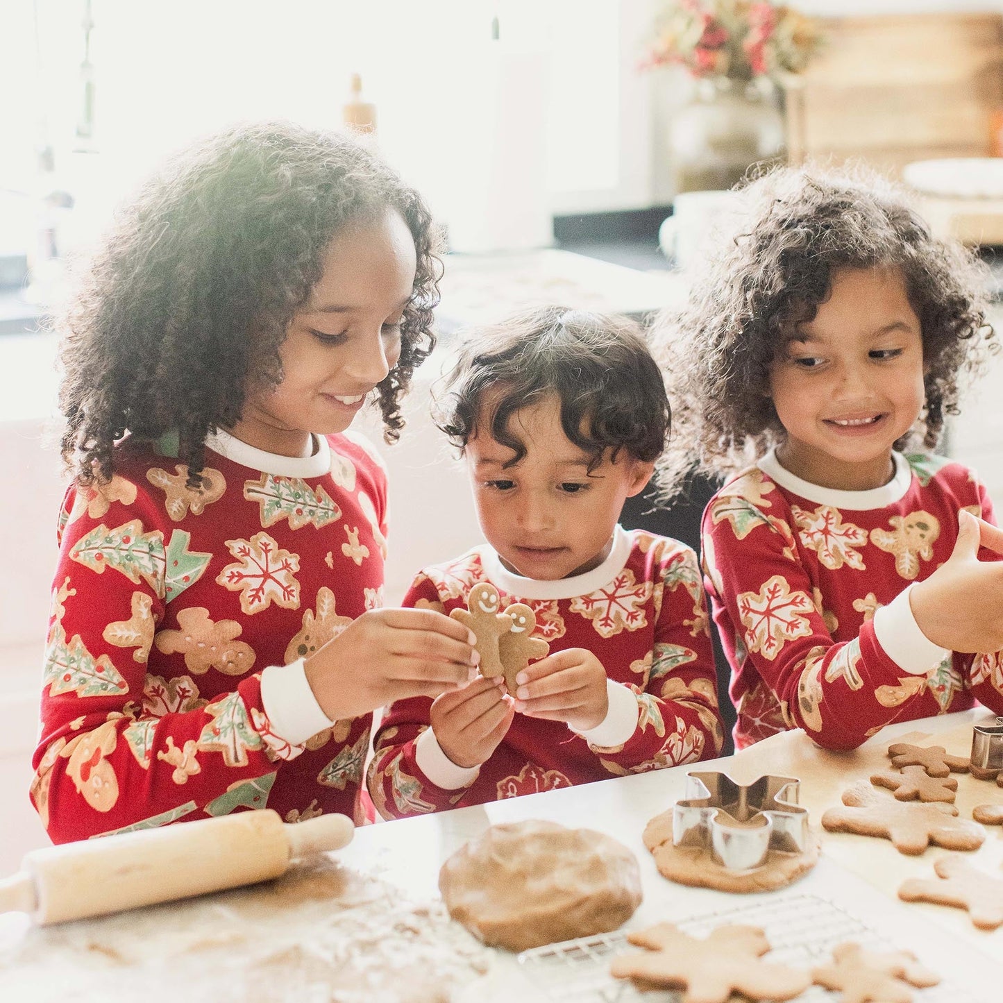 Gingerbread Bake Matching Family Pajamas