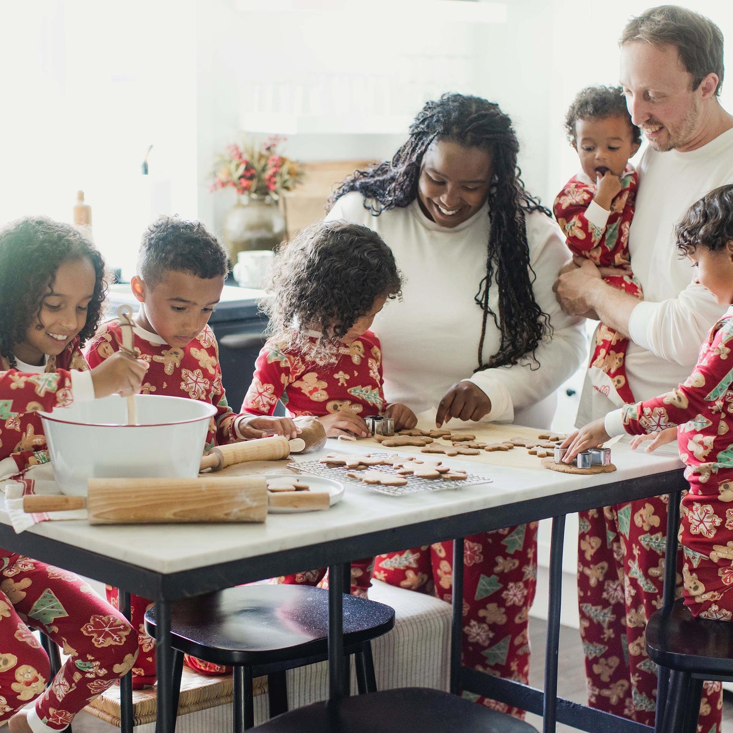 Gingerbread Bake Matching Family Pajamas