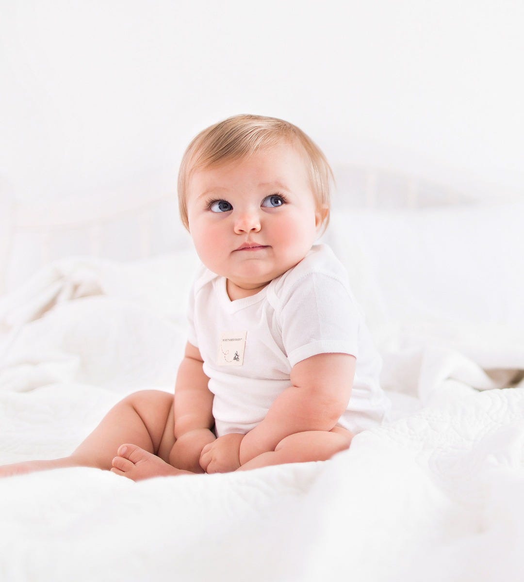 Bee Essentials Organic Short Sleeve Baby Bodysuits 5 Pack