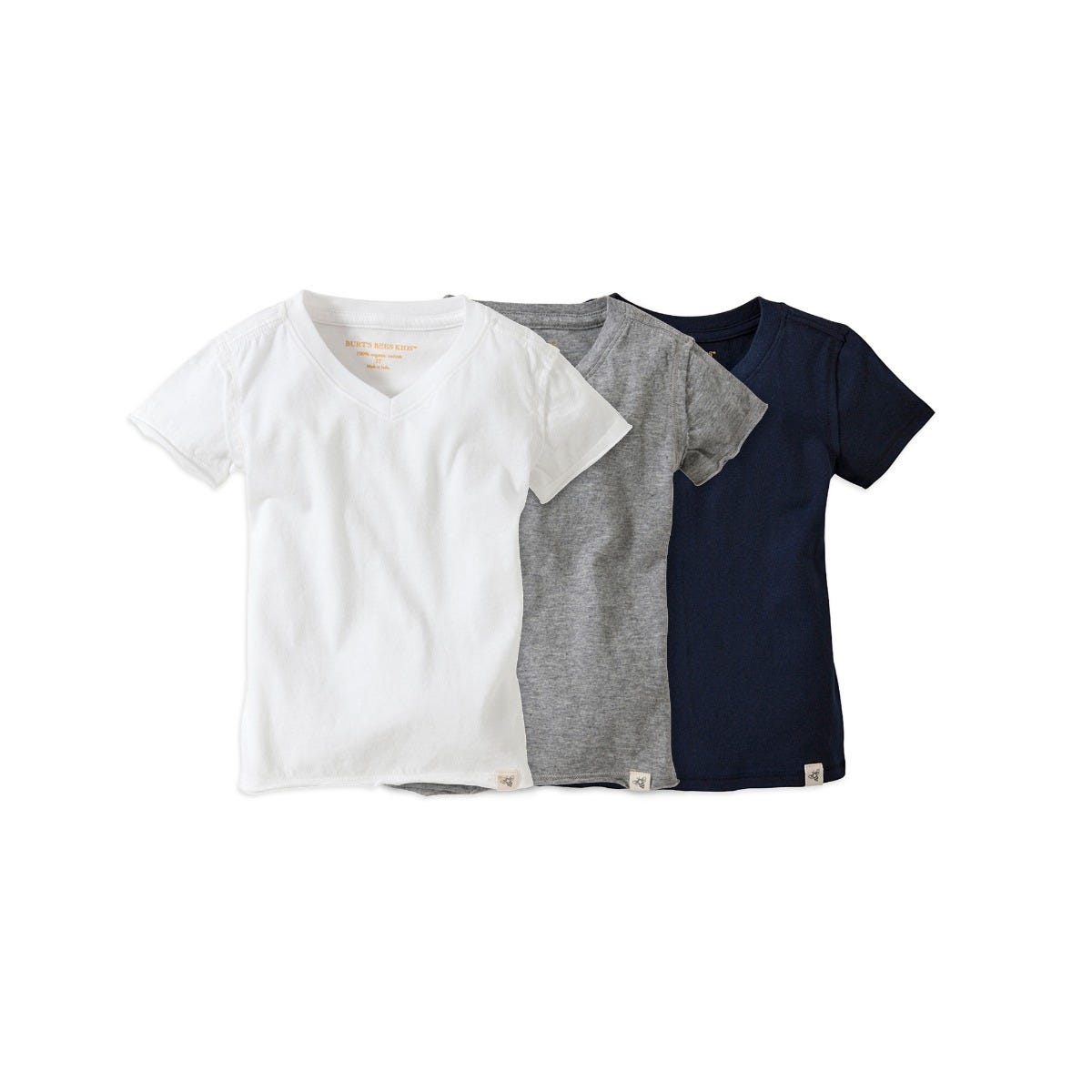 Short Sleeve Signature Organic Baby V Neck Tee