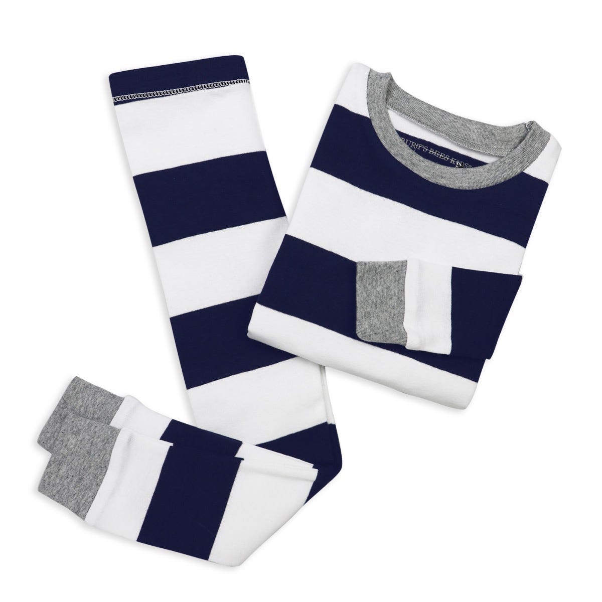 Rugby Stripe Organic Cotton Snug Fit Pajamas