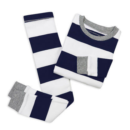 Rugby Stripe Organic Cotton Snug Fit Pajamas