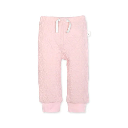 Organic Cotton Matelassé Baby Pants - Blossom