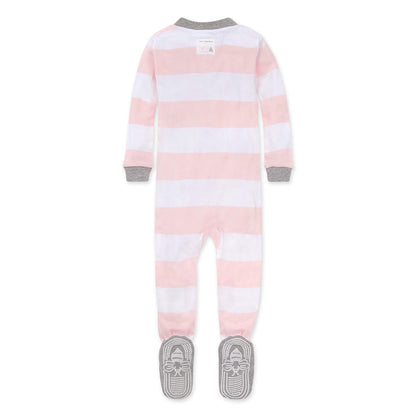 Rugby Stripe Organic Cotton Zip Front Sleeper