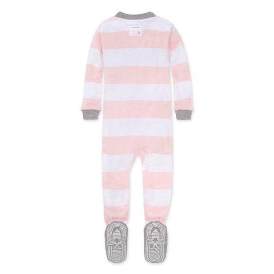 Rugby Stripe Organic Cotton Zip Front Sleeper