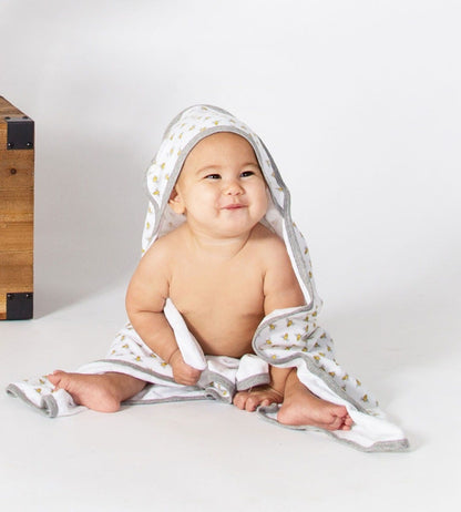 Honey Bee Organic Cotton Hooded Towel 2 Pack