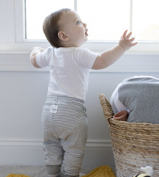 Organic Cotton Footless Baby Pants 2 Pack