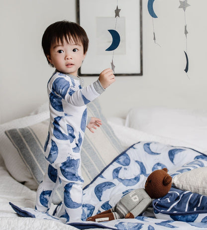 Hello Moon! Organic Baby Snug Fit Footed Sleeper